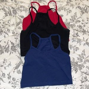 Cropped Tank Tops (3 pc)